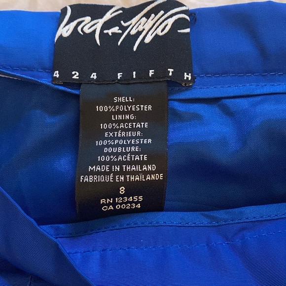 Lord & Taylor pleated blue skirt - Picture 2 of 6